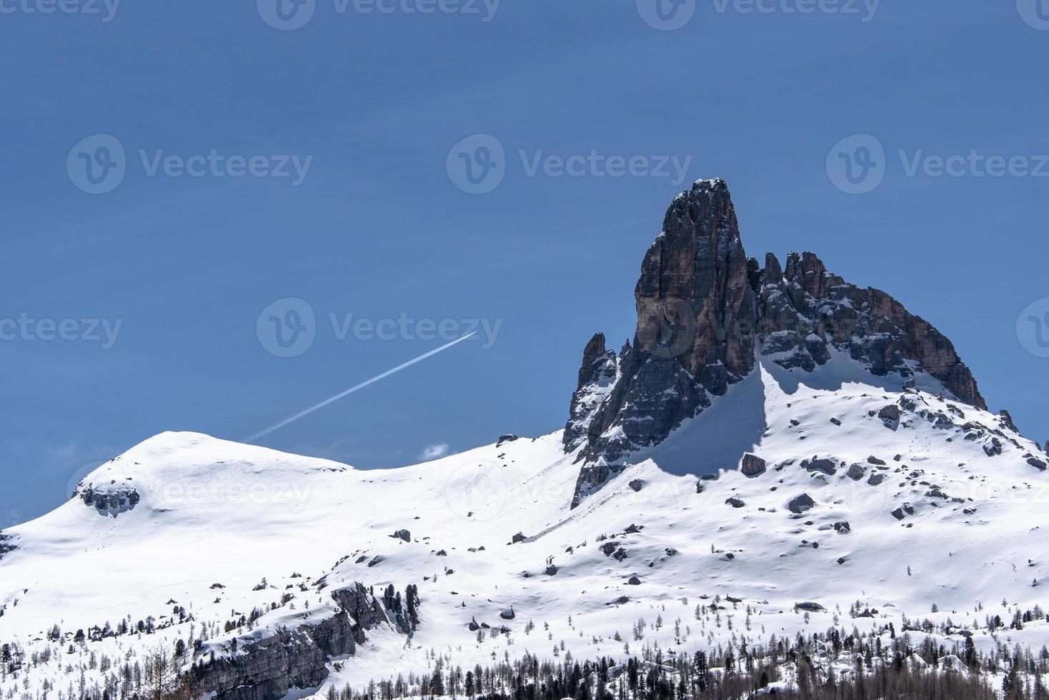 dolomiter av cortina d'ampezzo i övre valle del boite belluno Italien foto