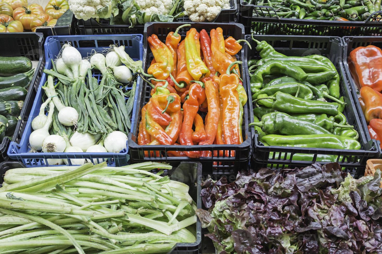 grönsaksbodsmarknad foto