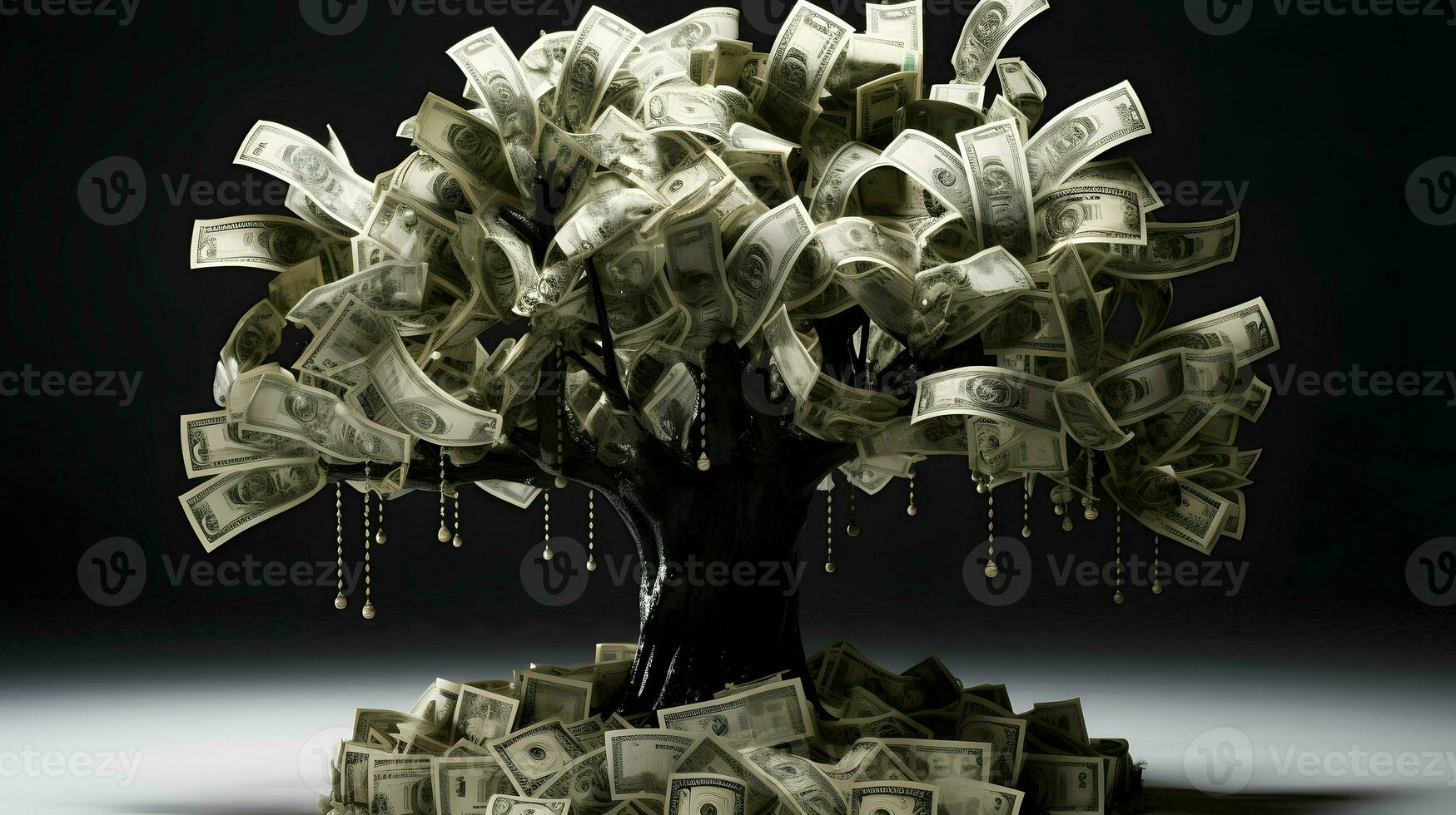 pengar bakgrund tapet design, finansiell begrepp, rik, mynt, kontanter, rikedom, ekonomi, generativ ai foto