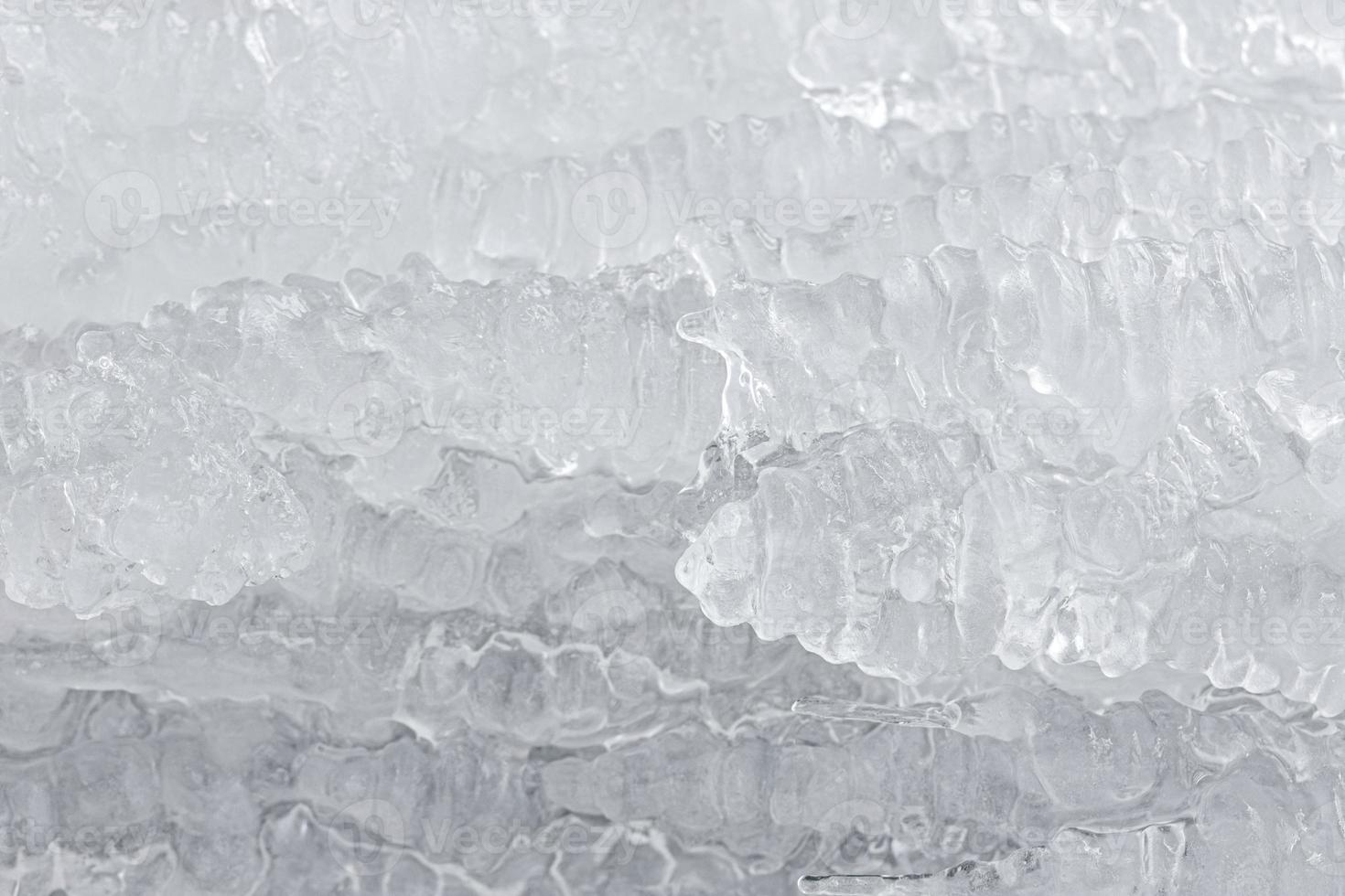 bakgrund från is. strukturen av fryst vatten. textur foto