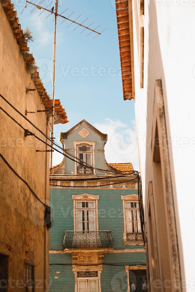 aveiro, portugal. typiska hus foto