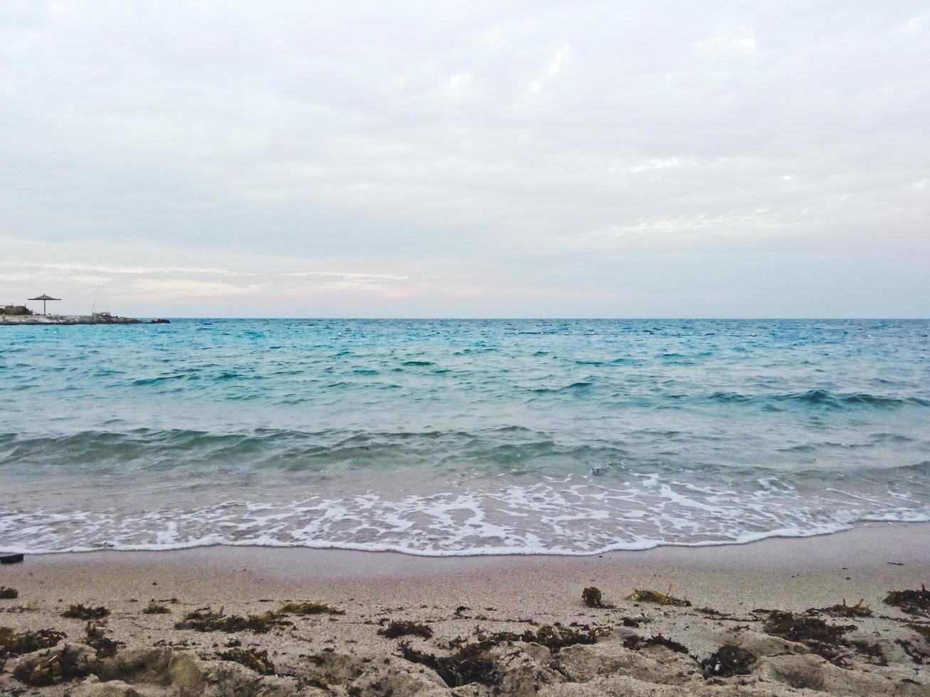 den vackra utsikten till Röda havet i Hurghada stad, Egypten foto