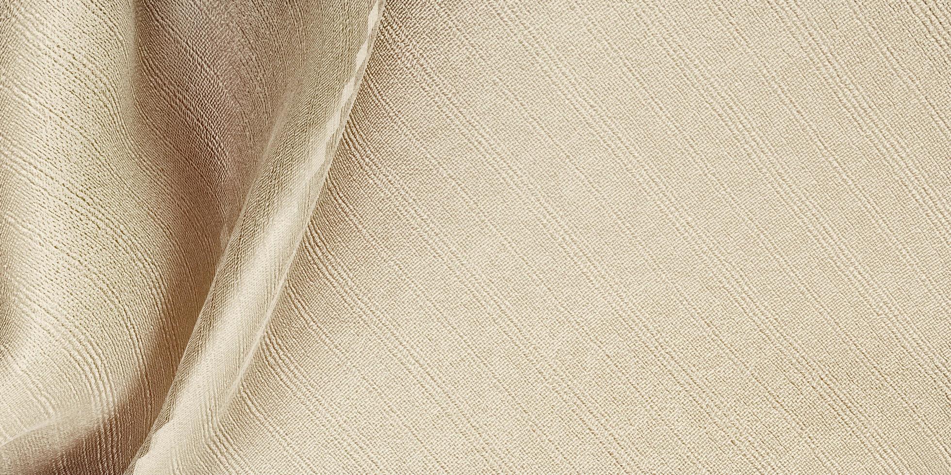 silke textur våg gardin organza tyg ljus beige 3d illustration foto