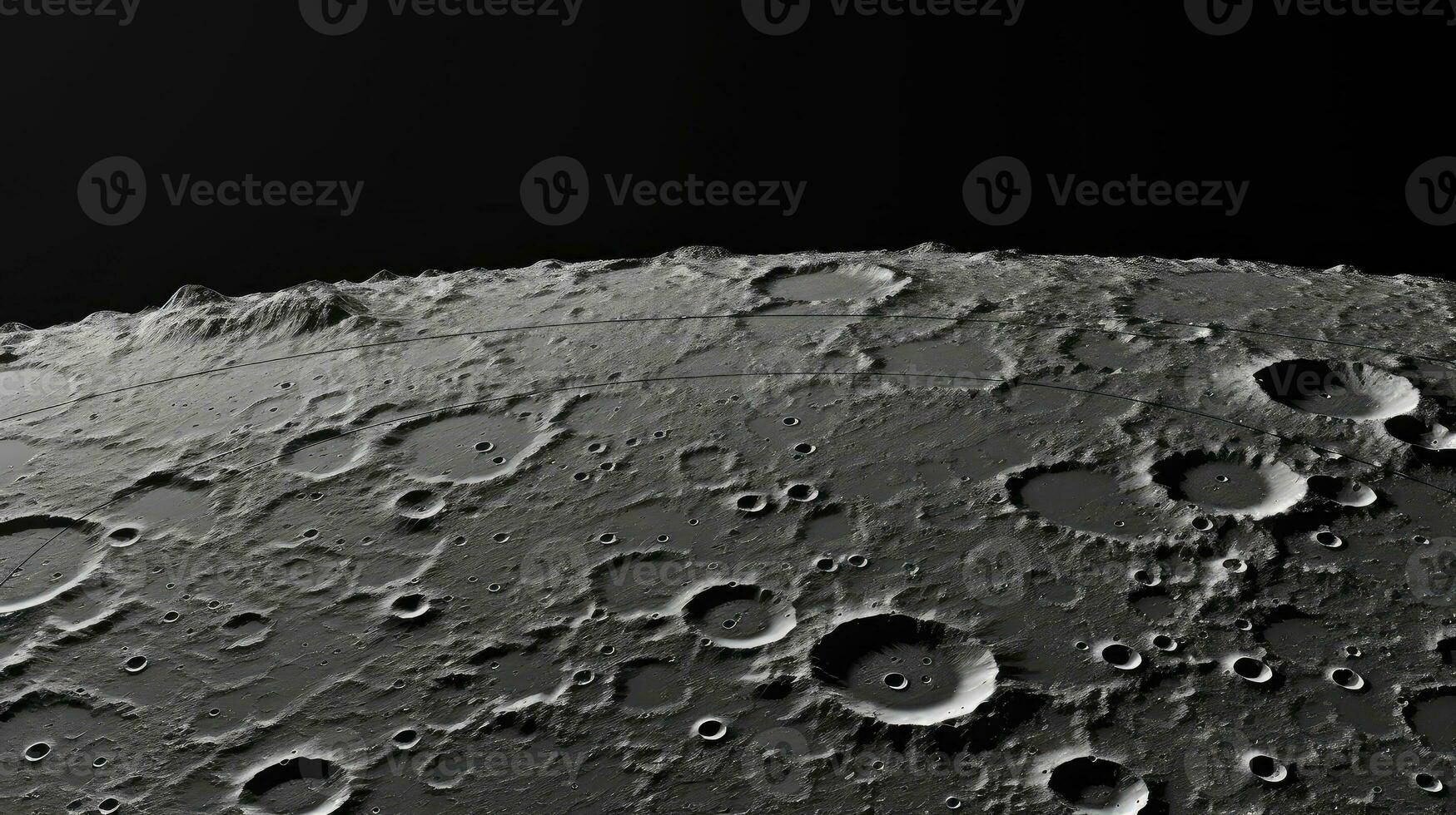 planet måne Plats landskap ai genererad foto