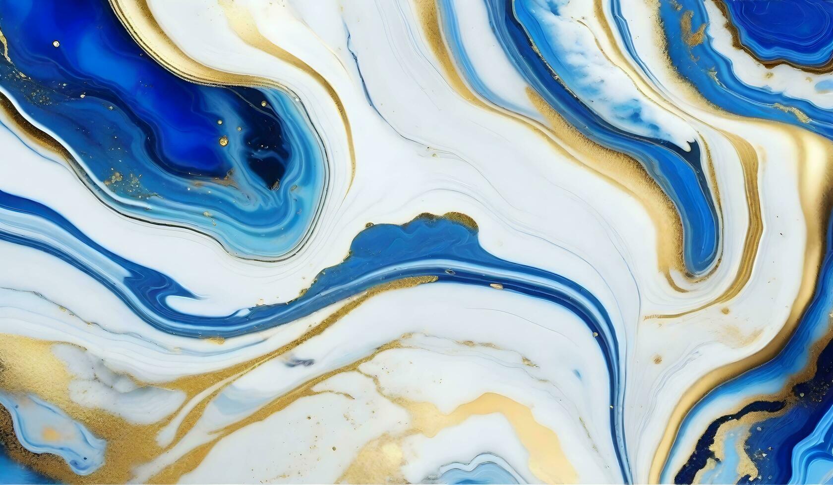 marmor abstrakt akryl bakgrund. blå marmorering konstverk textur. agat krusning mönster. ai generativ foto