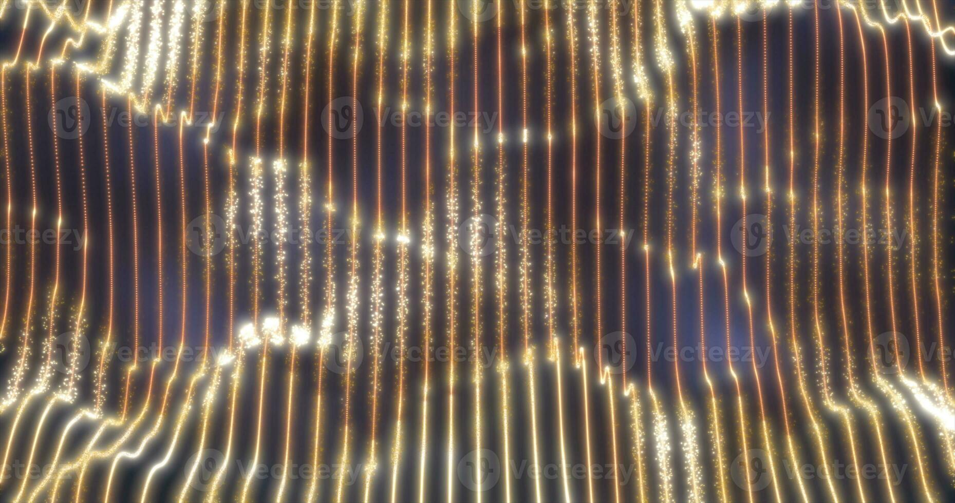 gul guld energi vågor från partiklar lysande ljus magisk abstrakt bakgrund foto