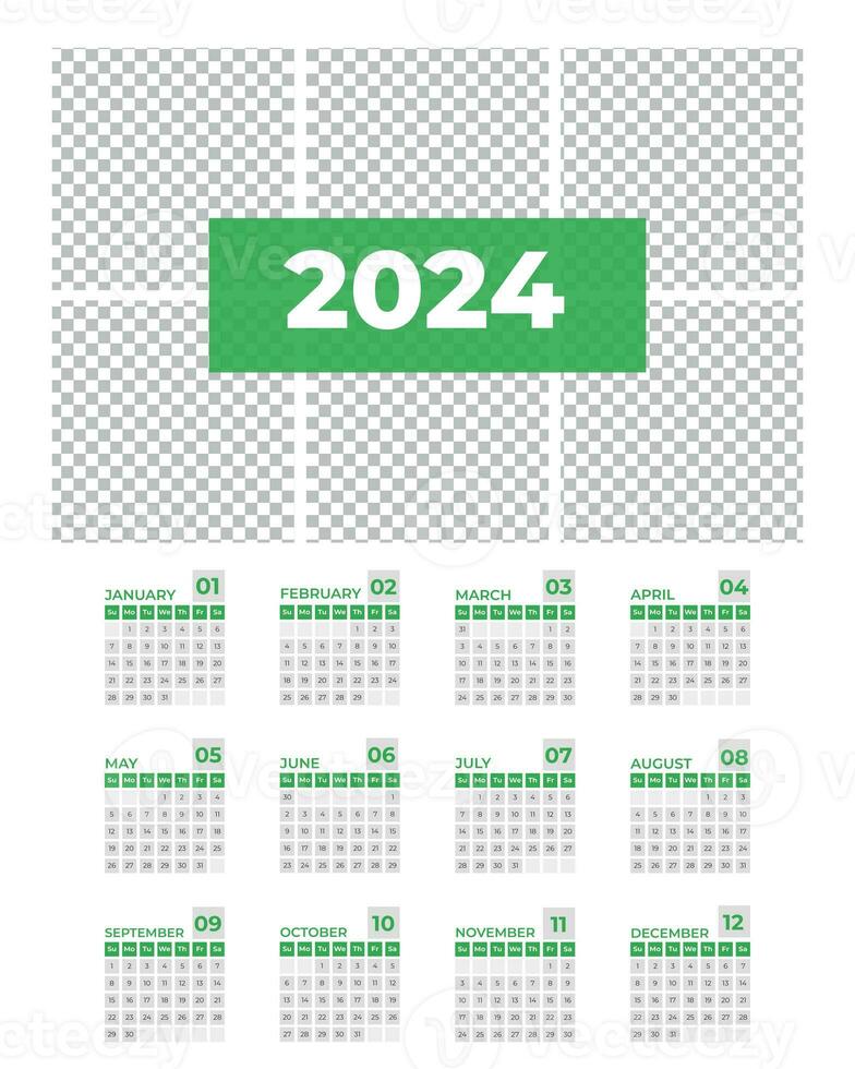 2024 claendar design mall foto