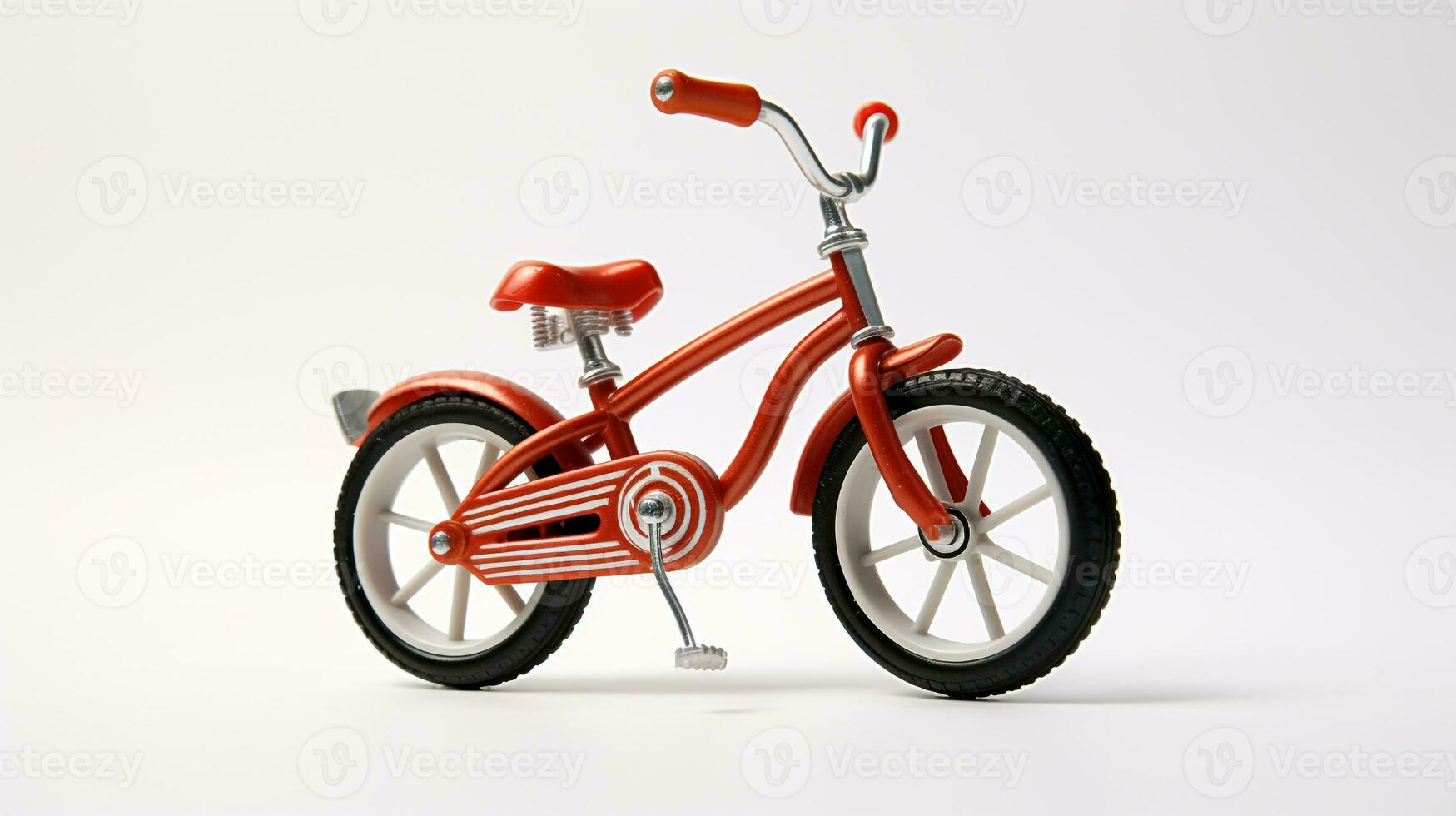 visning en 3d miniatyr- cykel. generativ ai foto