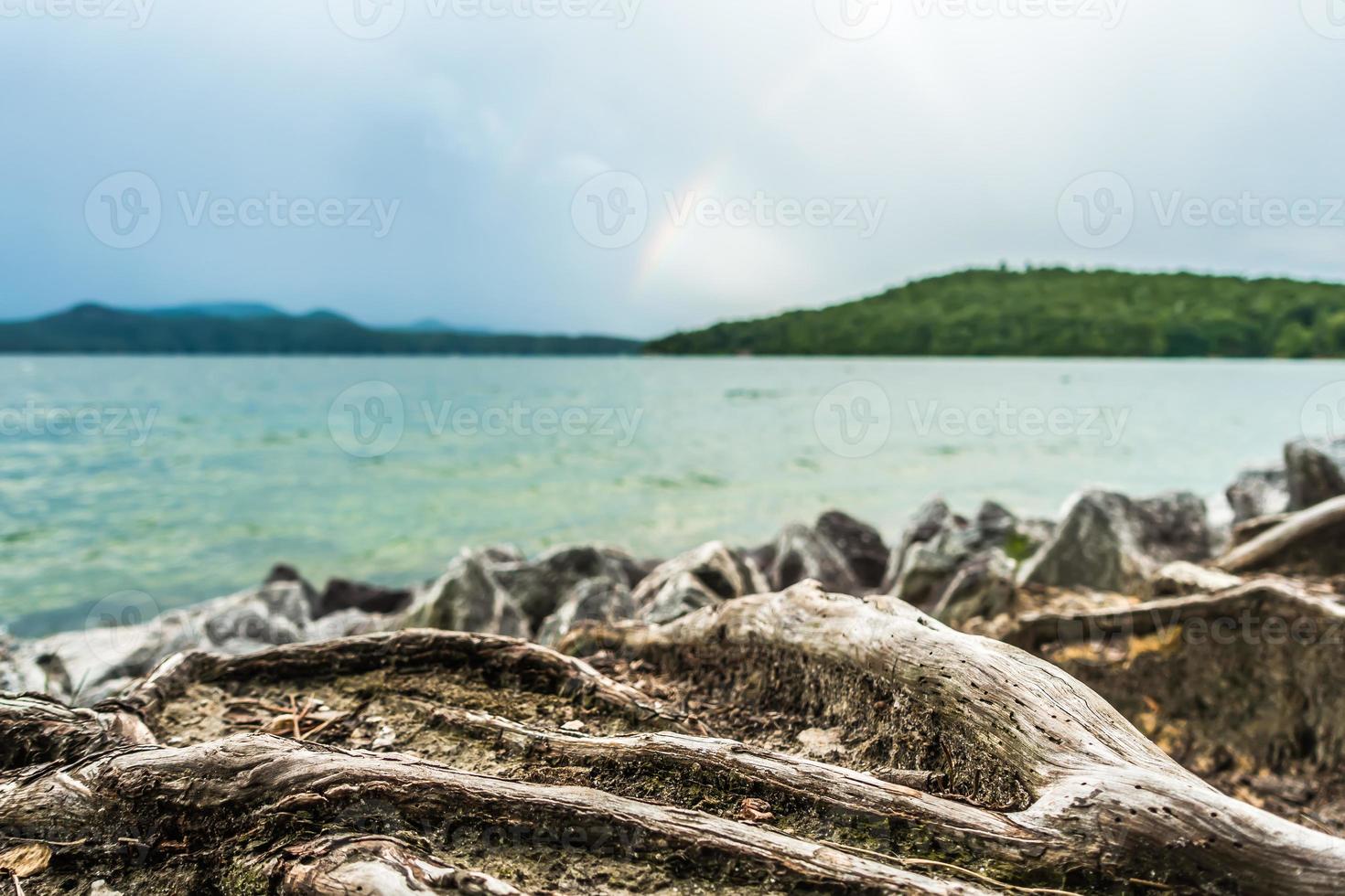 vackra landskapsscener vid sjön Jocassee South Carolina foto