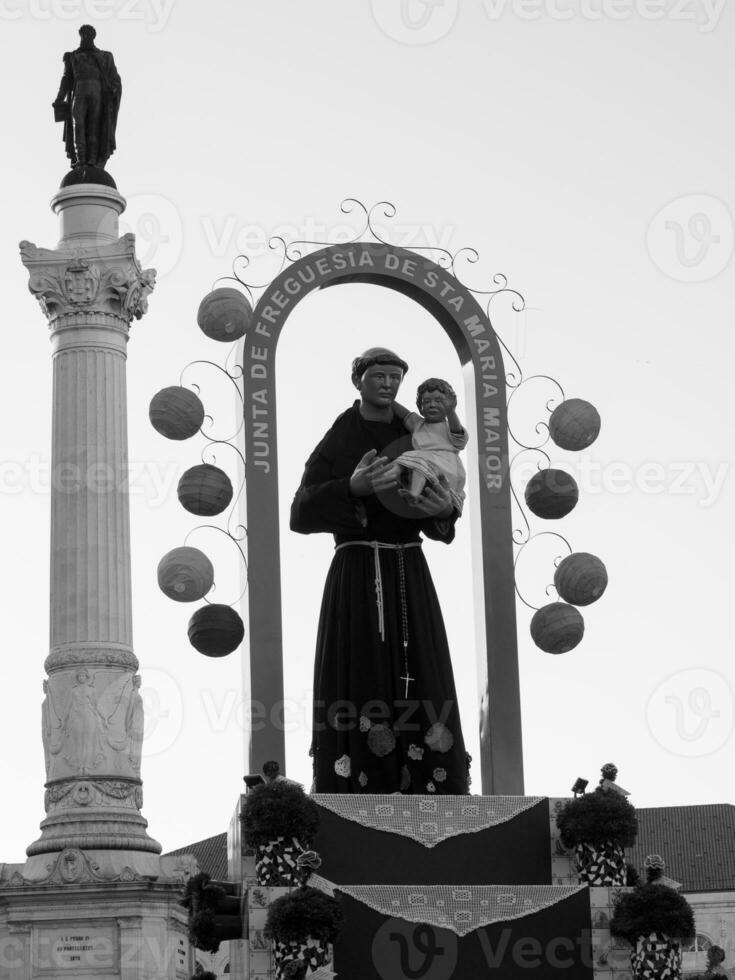 de stad av lissabon i portugal foto