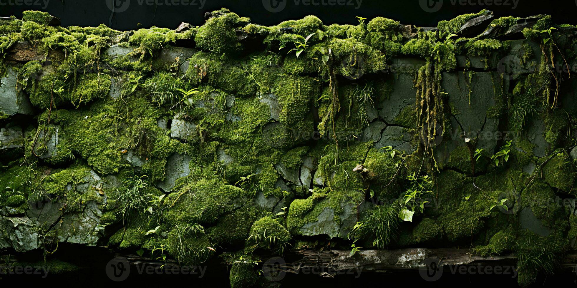 ai genererad. ai generativ. mossiga mossa våt textur yta bakgrund dekoration natur utomhus. grafisk konst foto