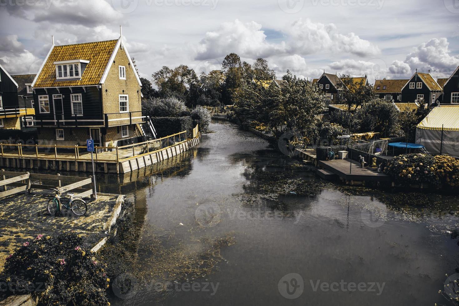 forntida holländska hus foto