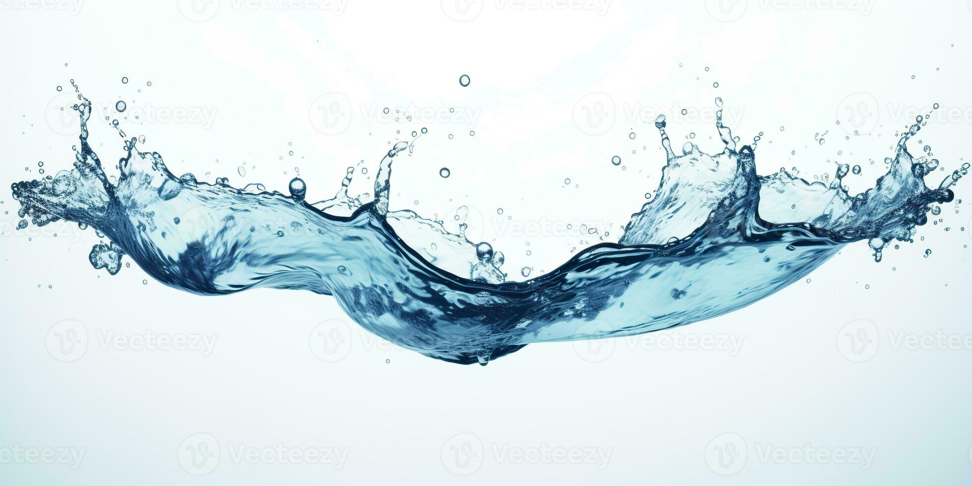 ai genererad. ai generativ. färsk vatten stänk släppa bubbla rena hav hav foto
