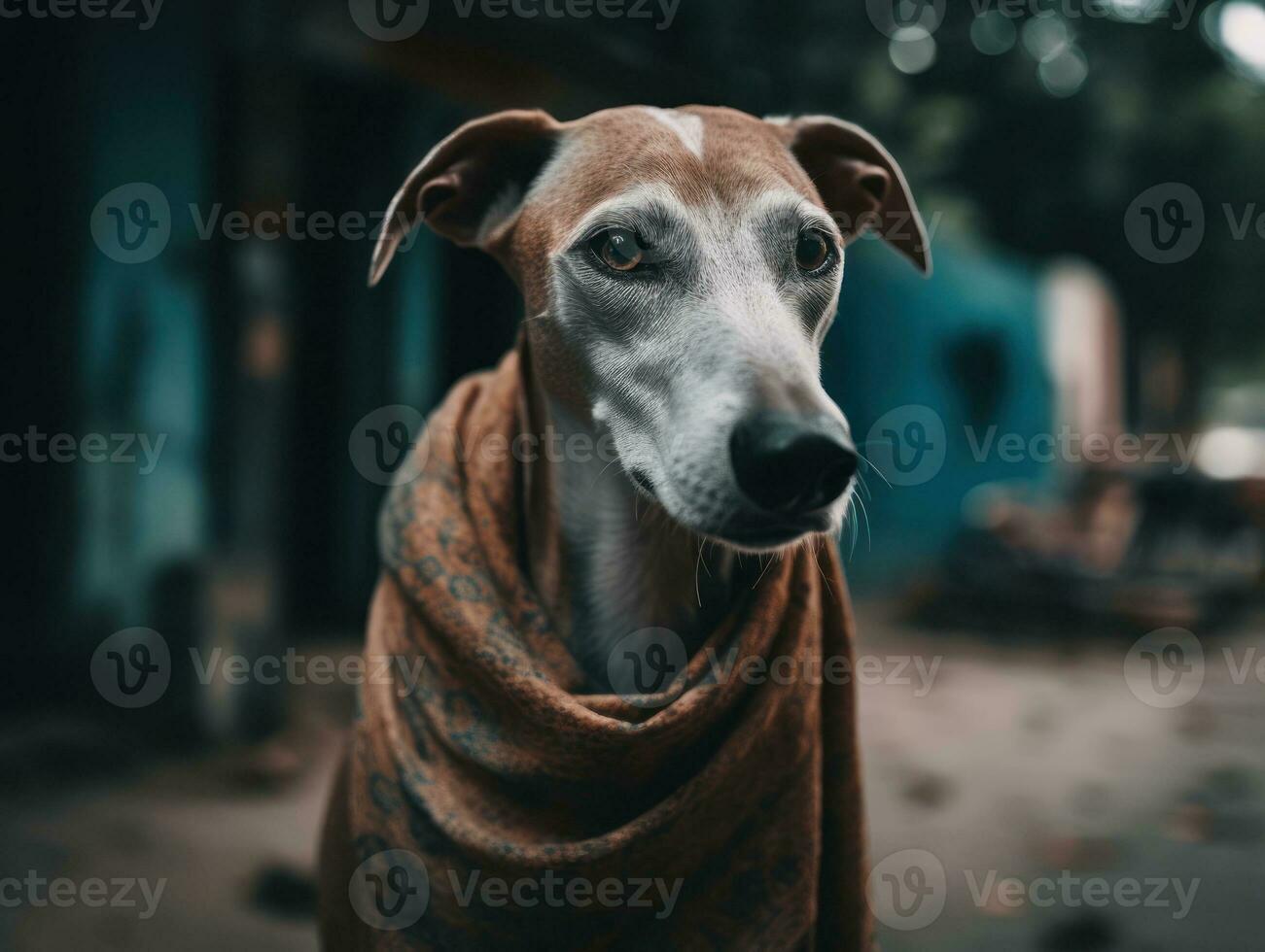 azawakh hund skapas med generativ ai teknologi foto