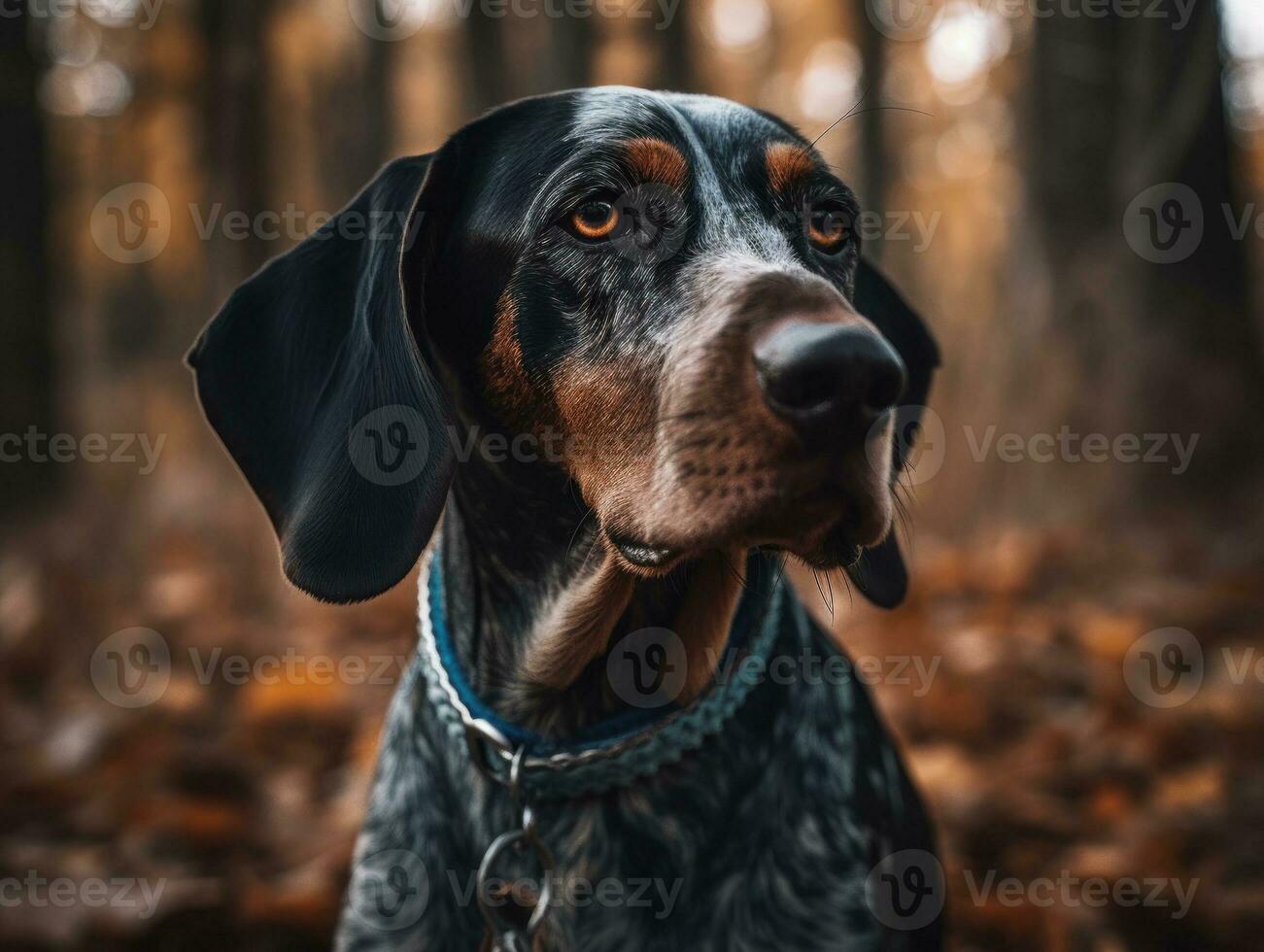 bluetick coonhound hund skapas med generativ ai teknologi foto