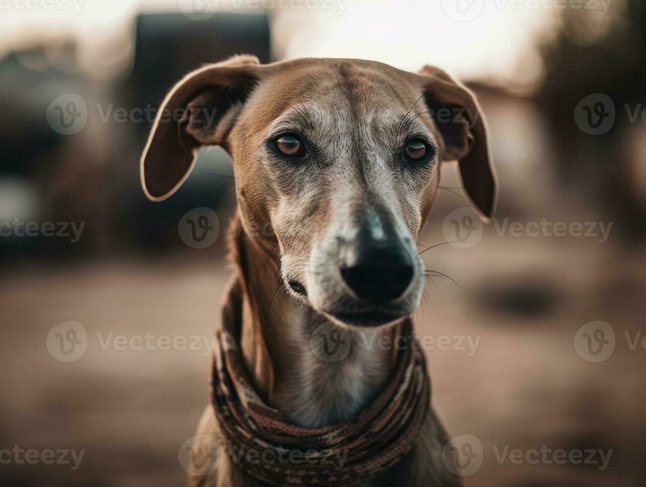 azawakh hund skapas med generativ ai teknologi foto
