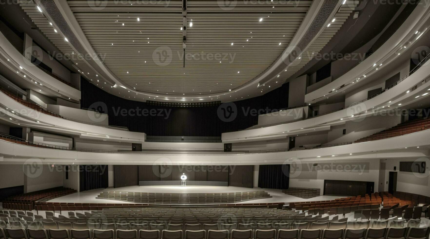 elegant stor konsert hall för musik prestanda foto