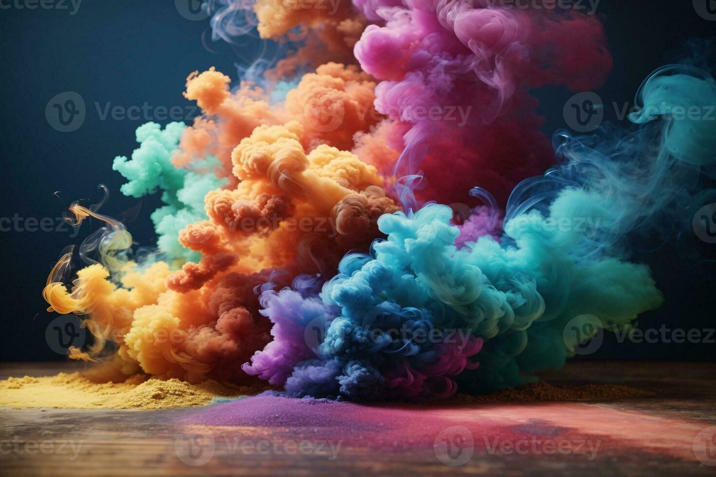 färgrik rök bomba tapet, regnbåge färgrik rök bomba bakgrund, rök effekter bakgrund, rök tapeter, färgrik rök bakgrund, abstrakt rök tapeter, ai generativ foto