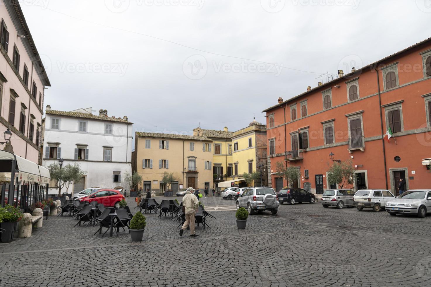 centrum av Nepi, Italien, 2020 foto