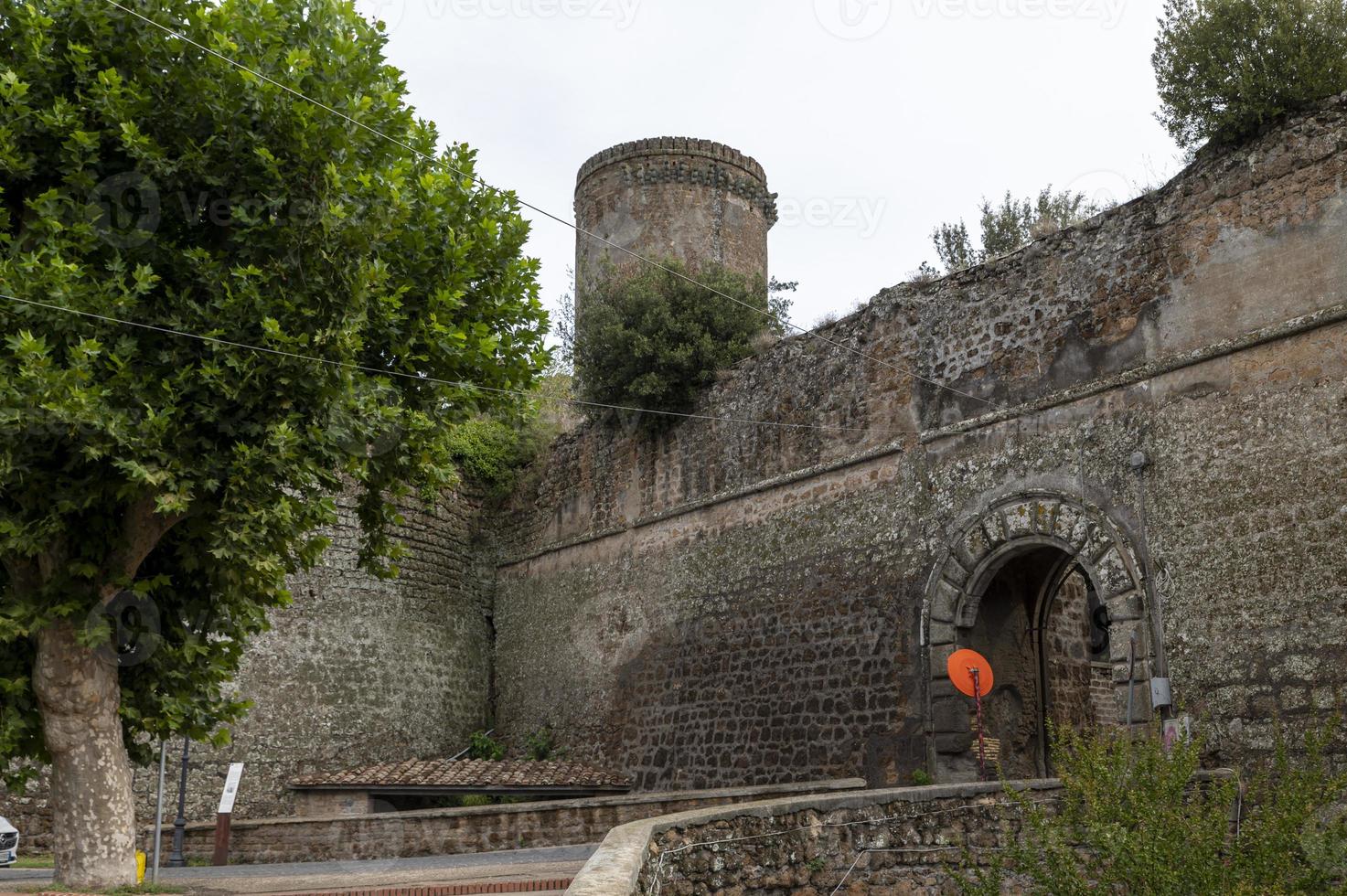 borgia slott i staden Nepi, Italien, 2020 foto