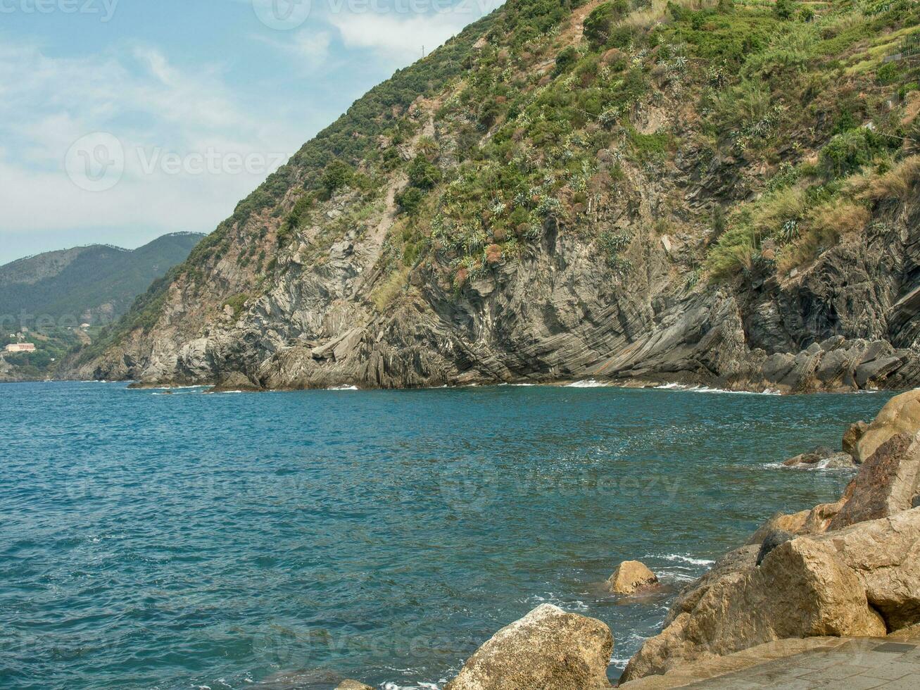 la specia och de cinque terre i Italien foto