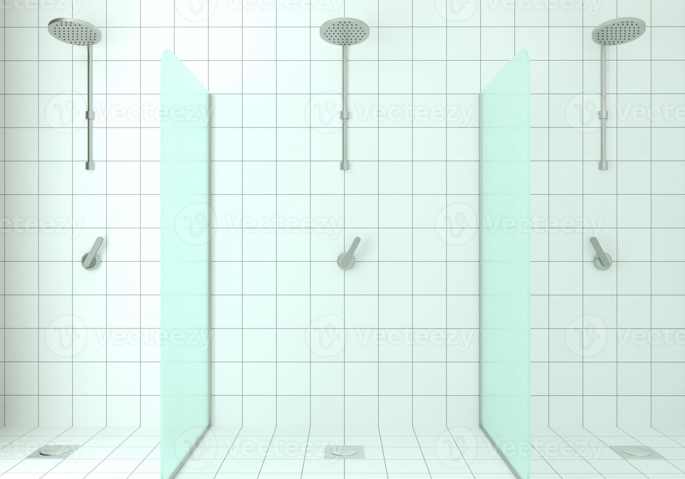 modernt ljust vitt glas duschrum foto