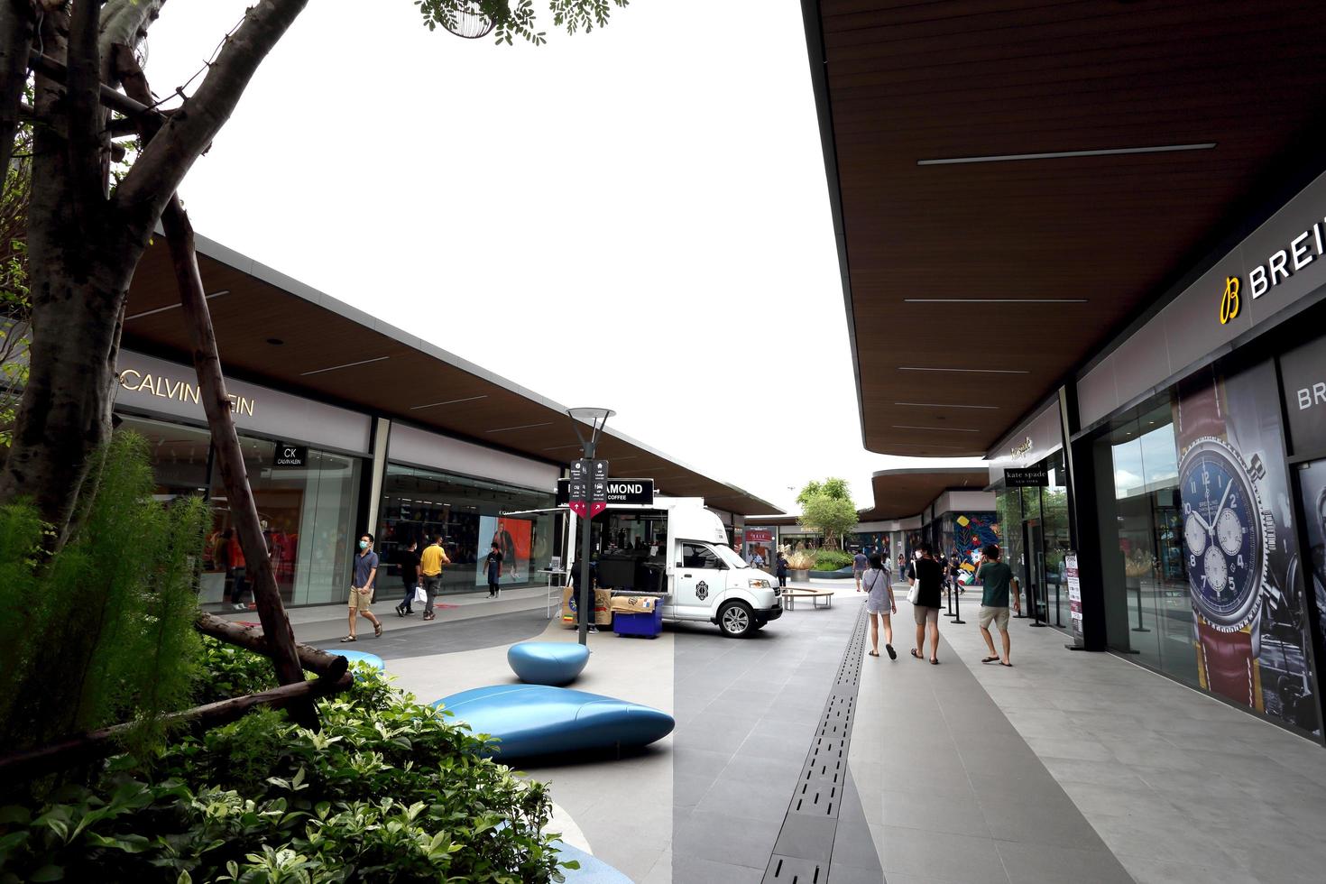 Bangkok, Thailand, 06 juli 2020 - Siam Premium outlet i Bangkok foto