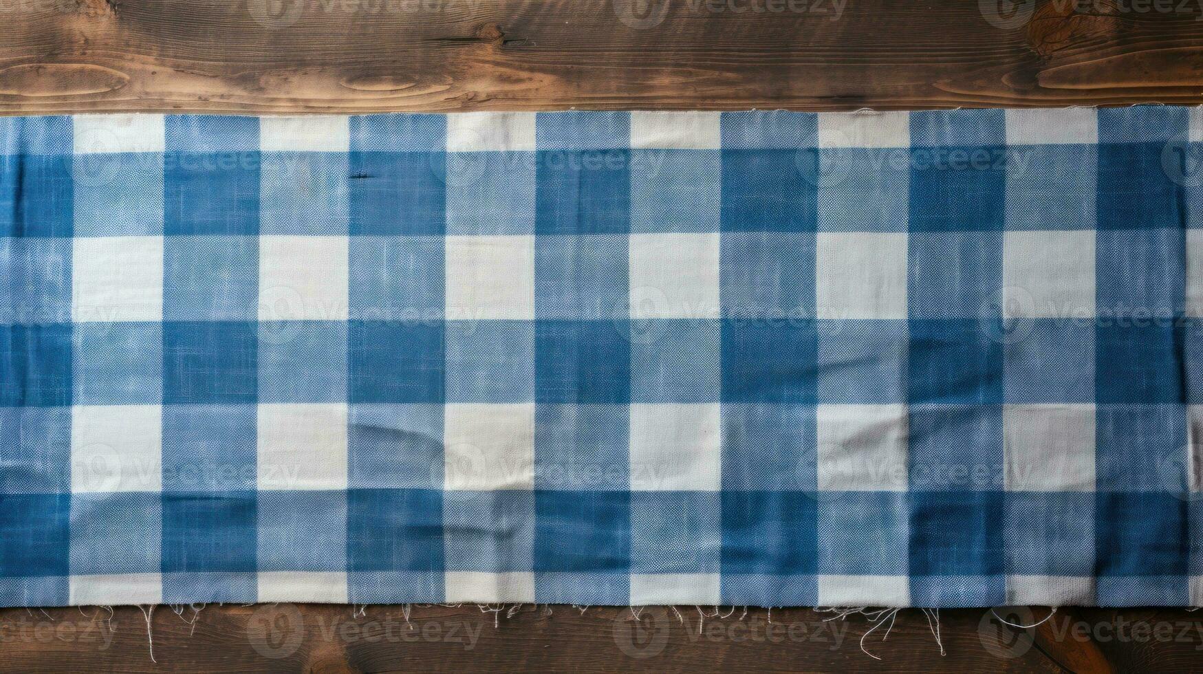 traditionell bavarian blå och vit rutig trä- styrelse i munich ai genererad foto