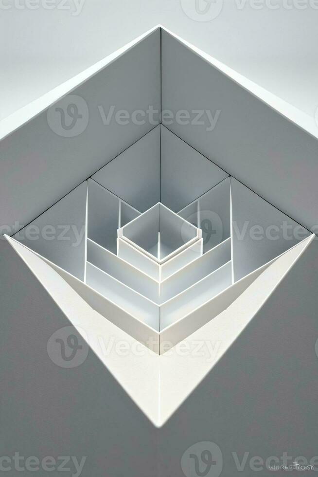 vit geometri textur 3d modern bakgrund foto