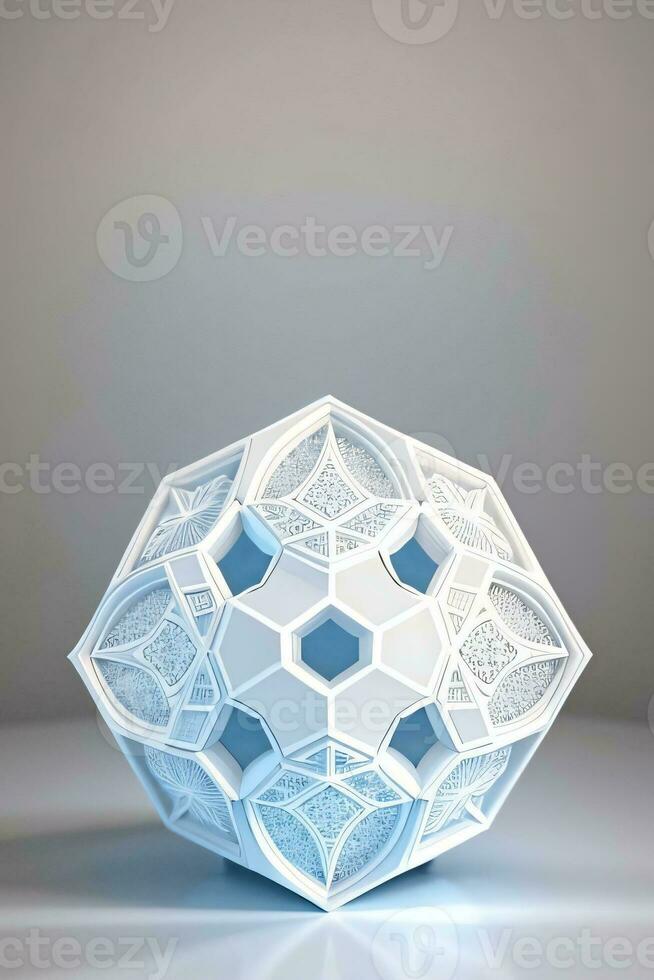 vit geometri textur 3d modern bakgrund foto