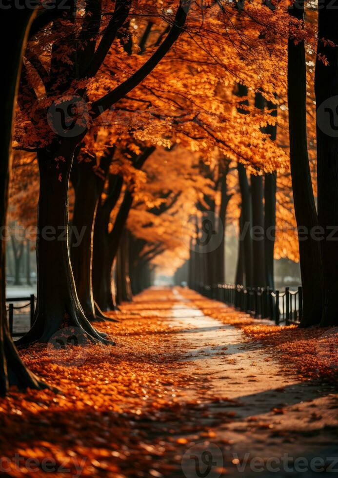 höst löv orange lugn nåd landskap zen harmoni stillhet enhet harmoni fotografi foto