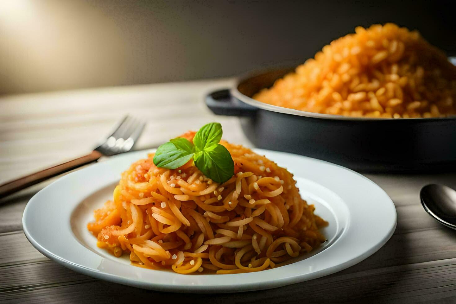 de bäst omedelbar spaghetti i de värld. ai-genererad foto