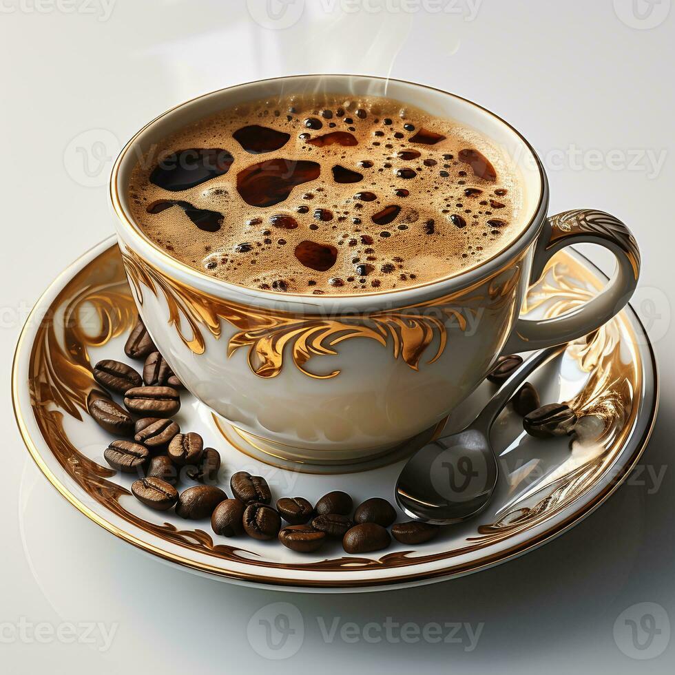 en kopp av varm kaffe dryck foto