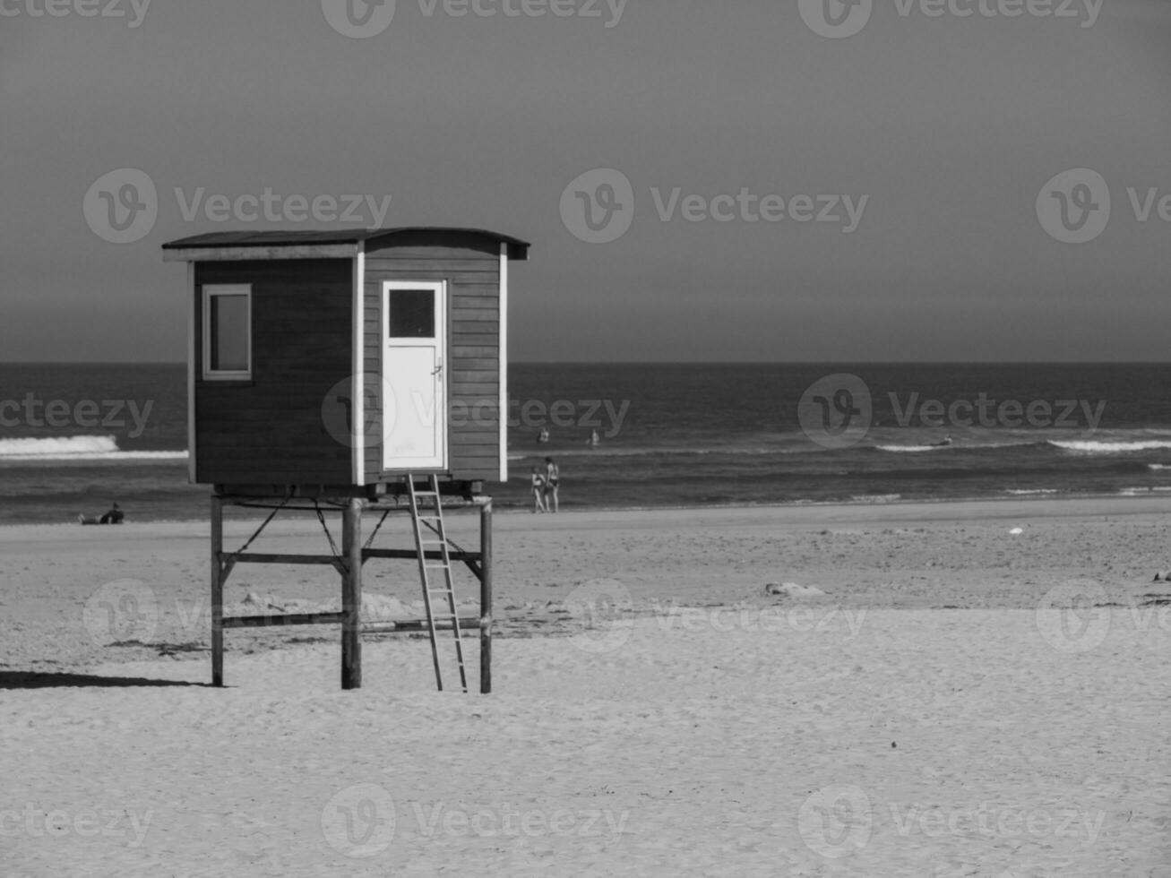 sommar tid på langeoog ö foto