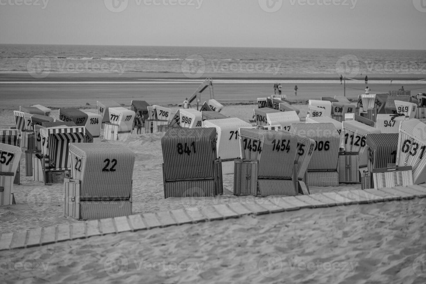 de strand av langeoog ö foto