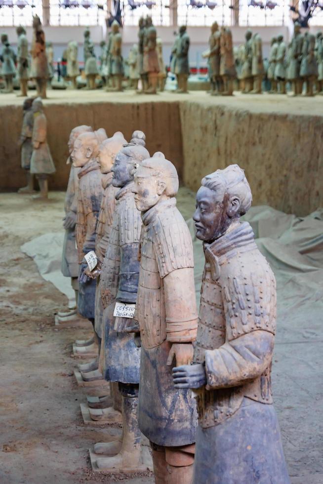 provinsen shaanxi, Kina, 2021 - terrakottaarmén i Xian foto