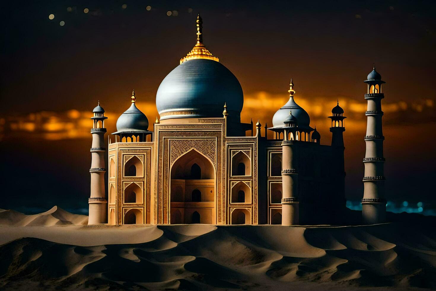 de taj mahal, de vit marmor palats, de vit marmor palats, de vit marmor. ai-genererad foto