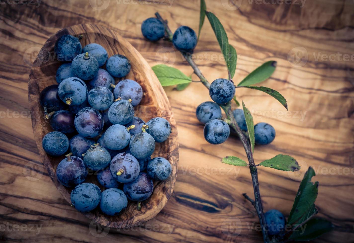 frukterna av svarttornbusken foto