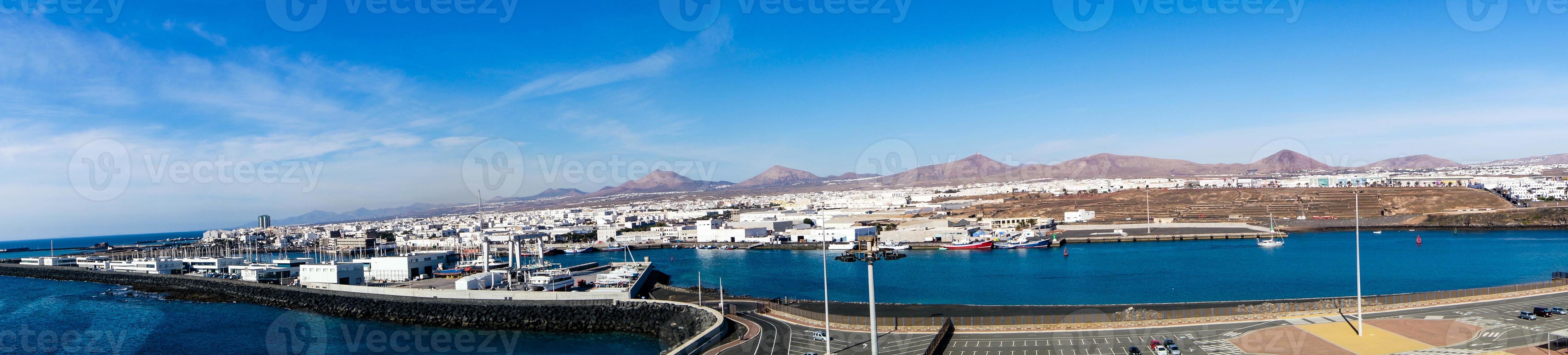 inre hamn arrecife Lanzarote Spanien foto