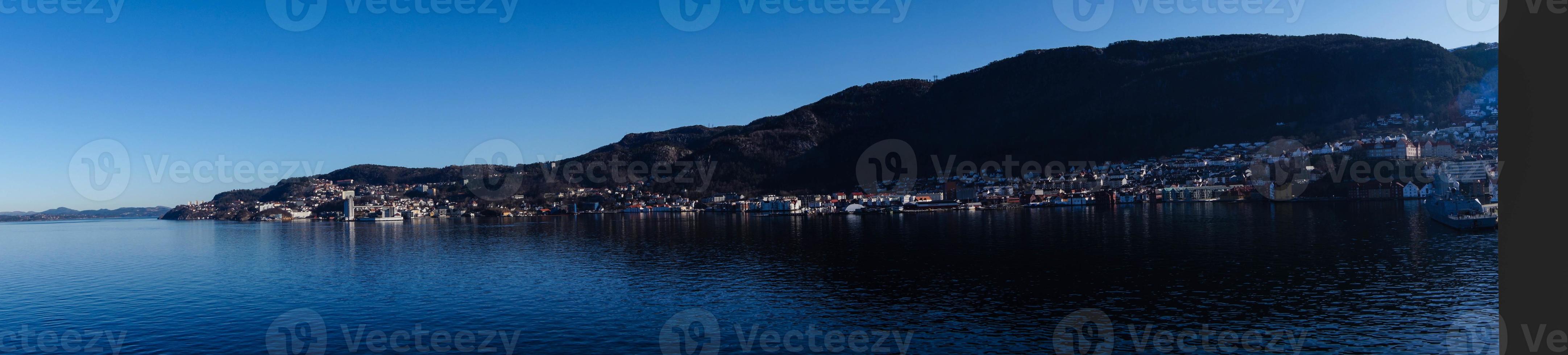 bergen från berget Floyens perspektiv foto