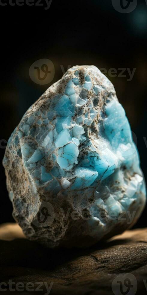 närbild Foto av de mineral turkos, makro. generativ ai