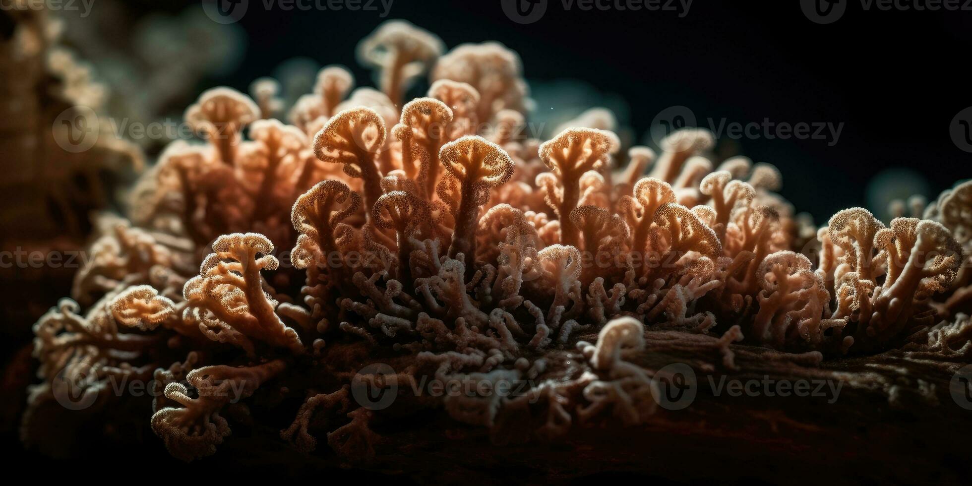 mineral sten korall närbild. generativ ai foto