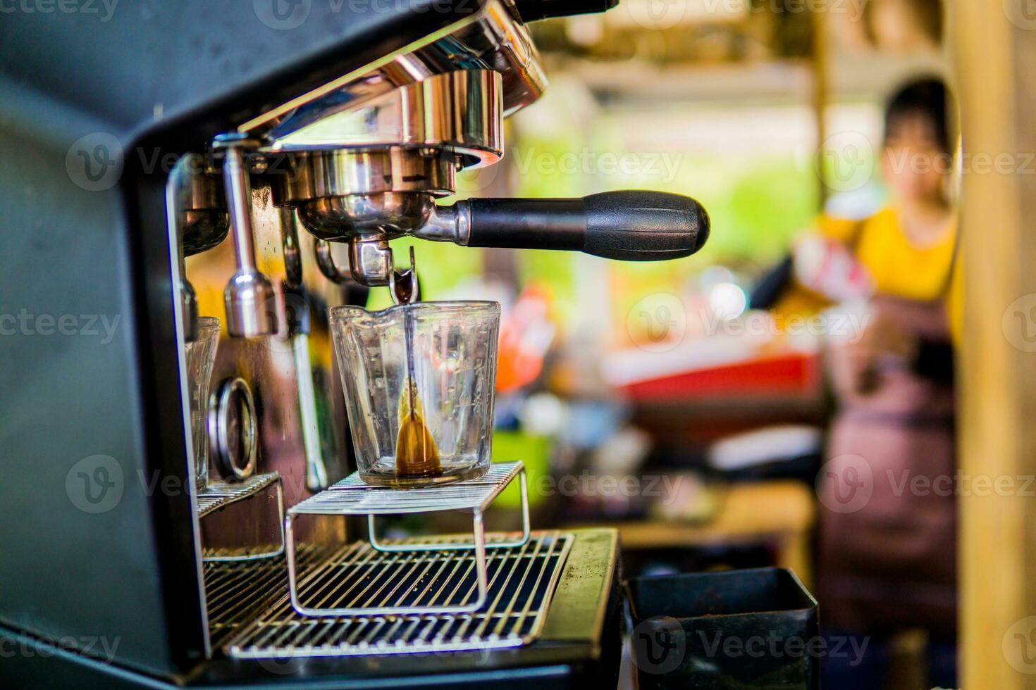 nyligen bryggt kaffe på de Kafé foto