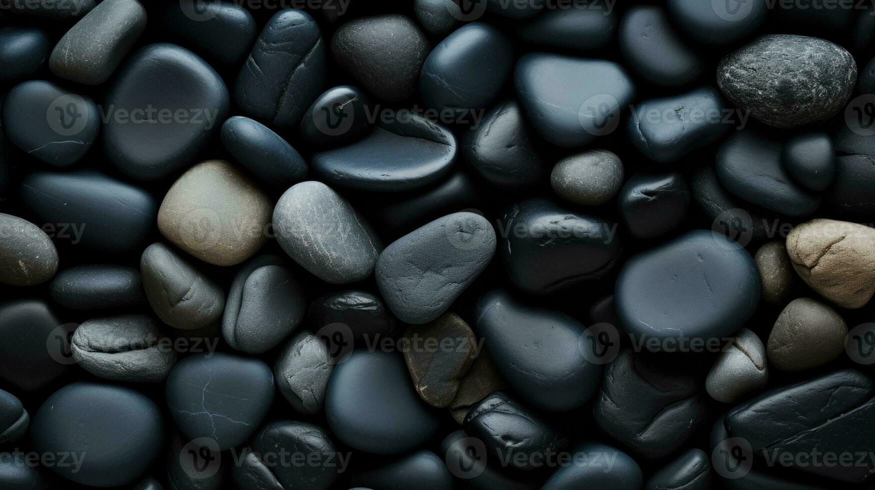 svart stenar bakgrund ai genererad foto