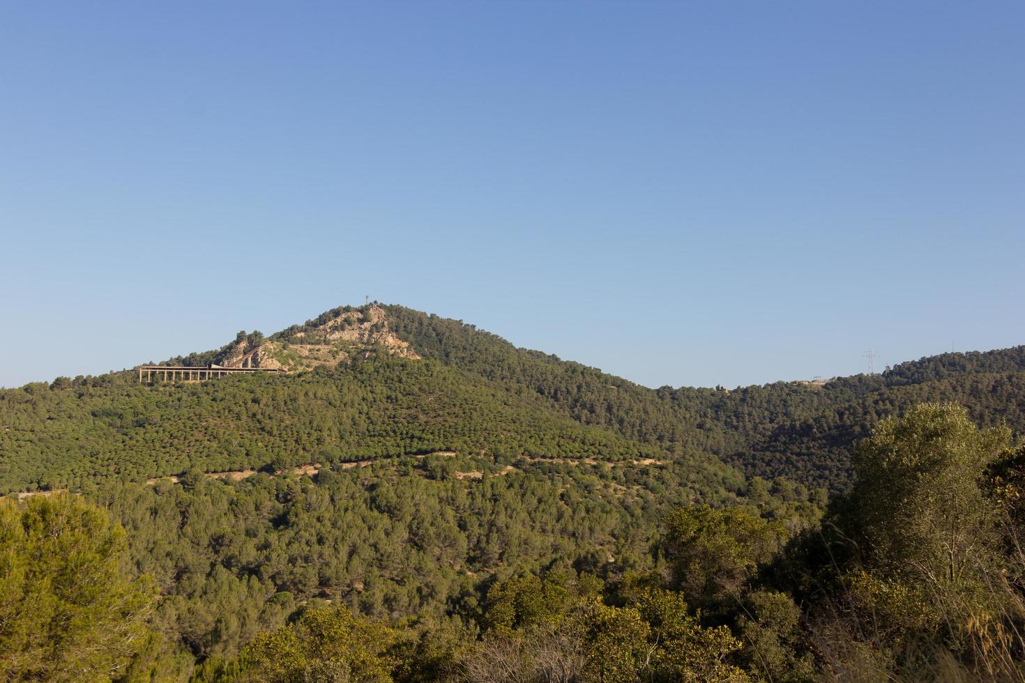 collcerola berg, barcelona, katalonien, spanien foto