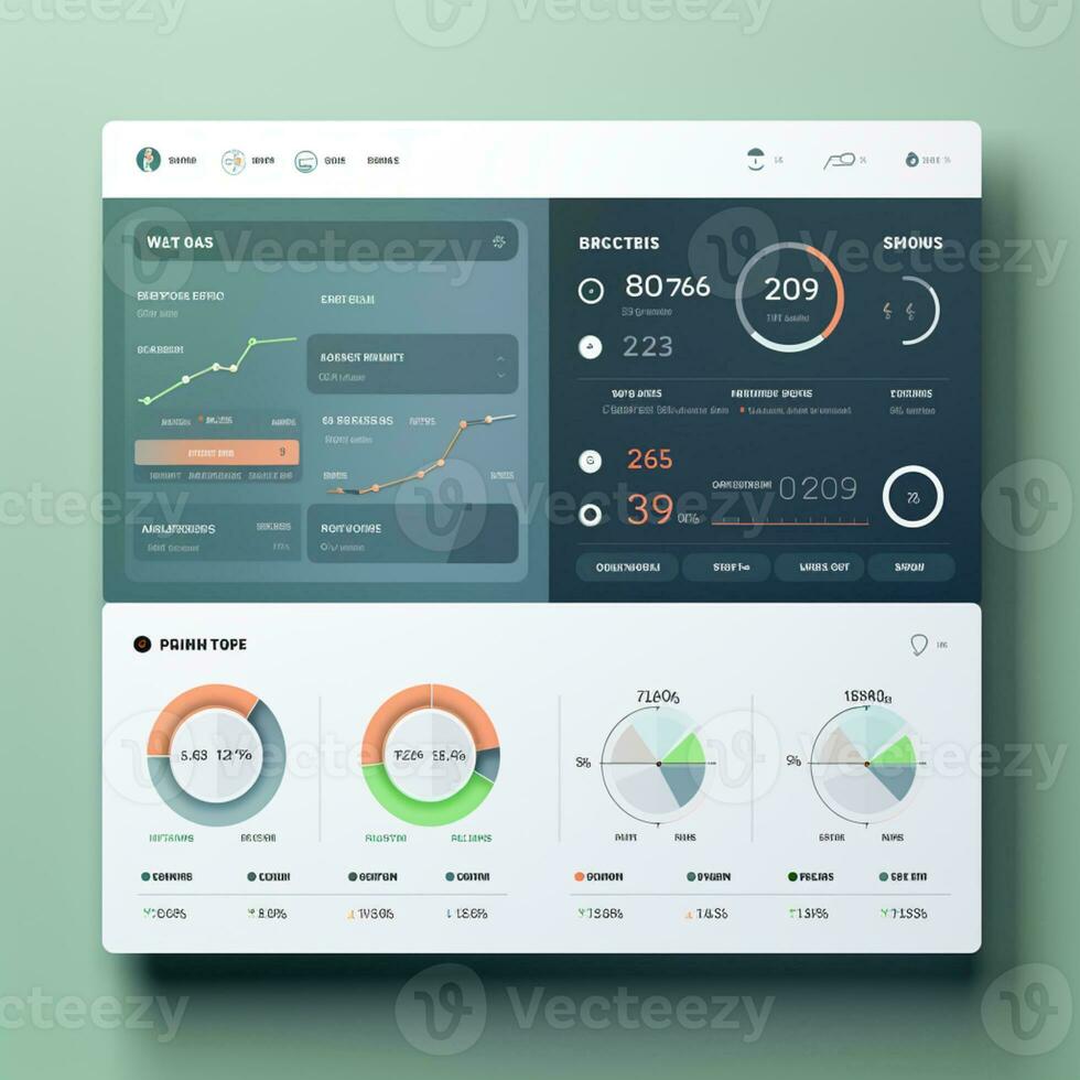 ui design för en produktivitet app med en minimalistisk design och enkel ui element den där främja produktivitet och fokus, ai genererad foto