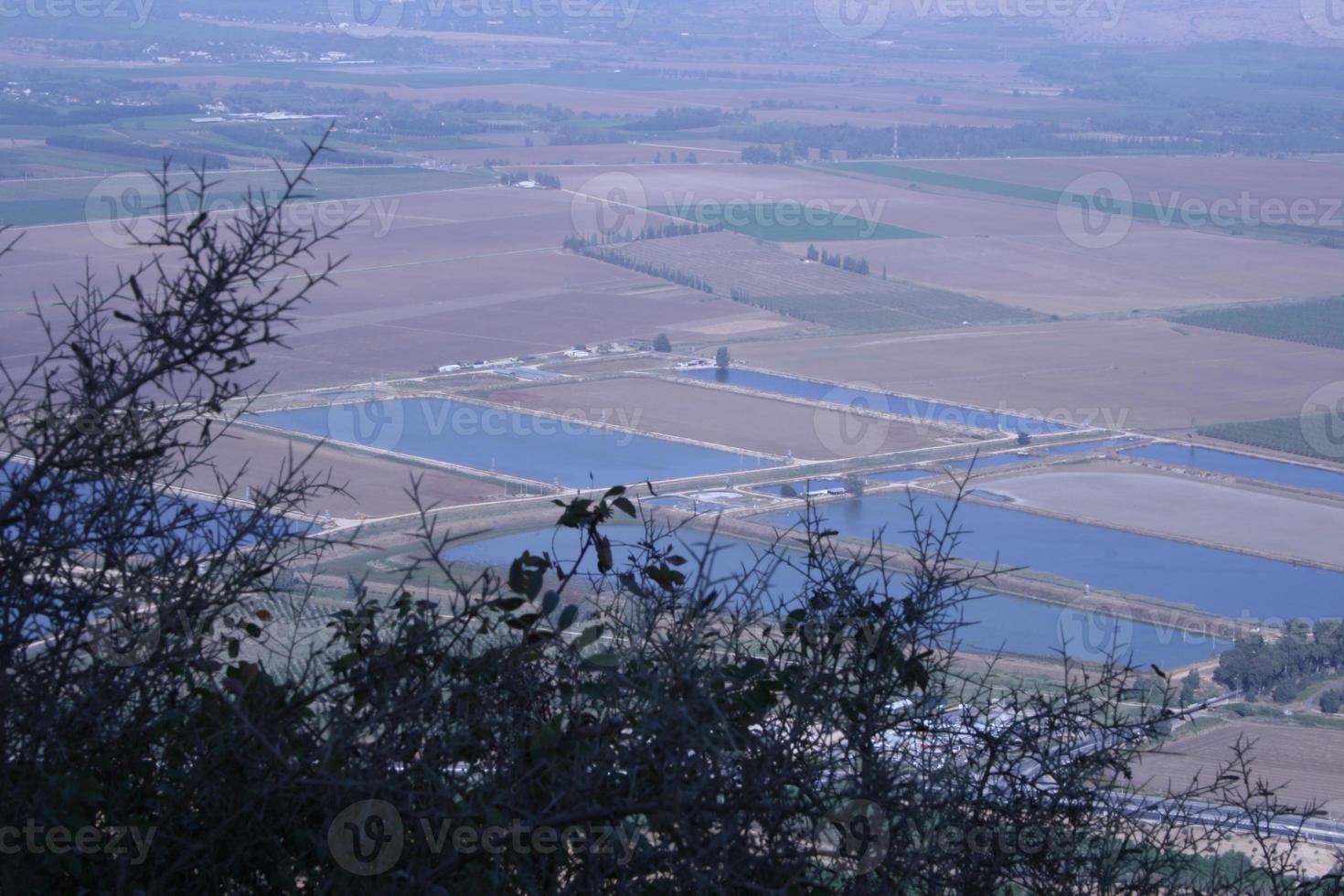 fantastiska landskap av Israel, utsikt över det heliga landet foto