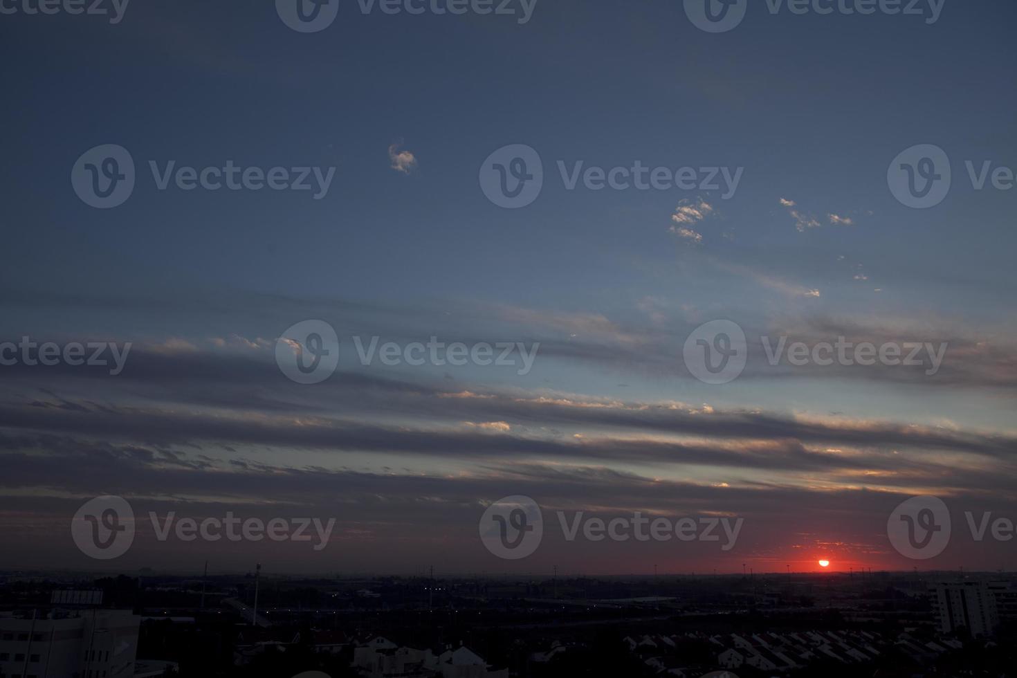 en galen solnedgång i israel utsikt över det heliga landet foto