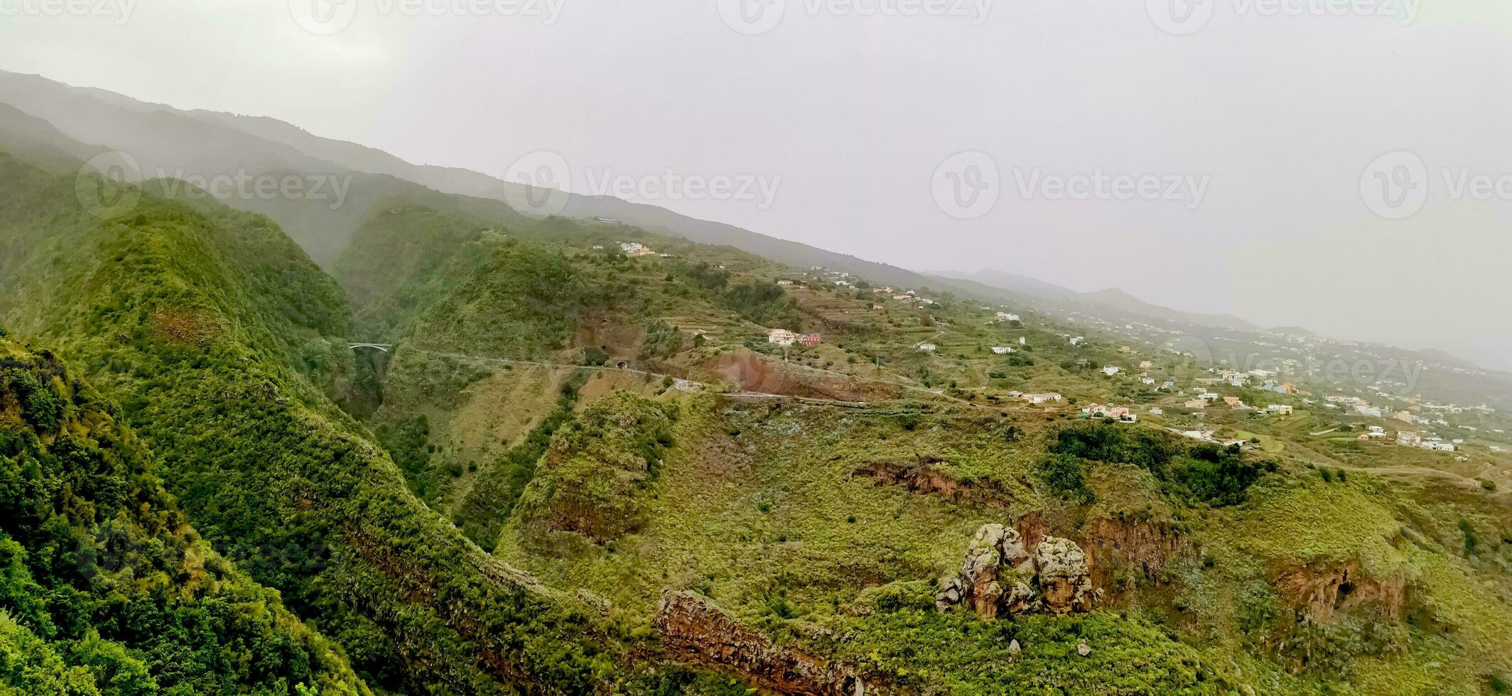 landskap av de ö av la palma i de kanariefågel skärgård foto