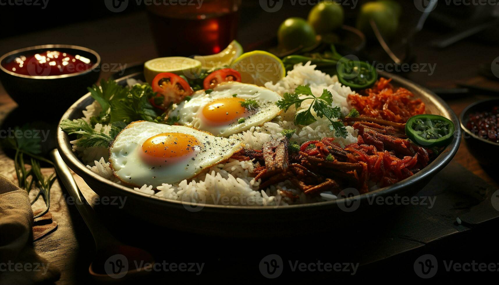 friskhet och värme på en grillad skaldjur tallrik, kokta till fullkomlighet genererad förbi ai foto